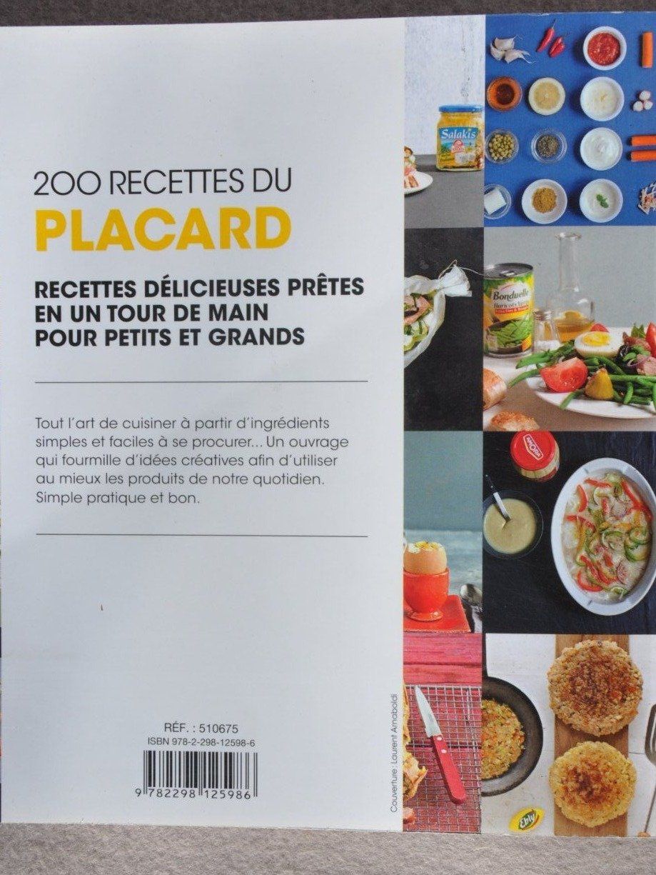 Livres: 200 recettes du placard – D'occasion à Fully par Minouchka 5