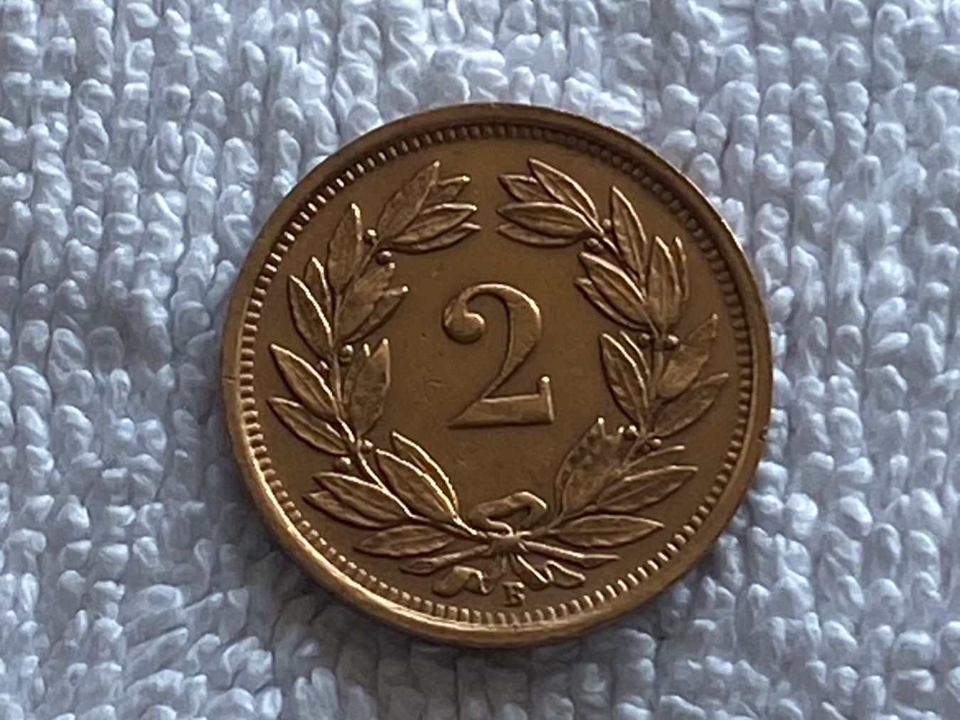 Alle Münzen: 2 centimes/rappen 1933 – Gebraucht aus Nyon von Ilmi09 1