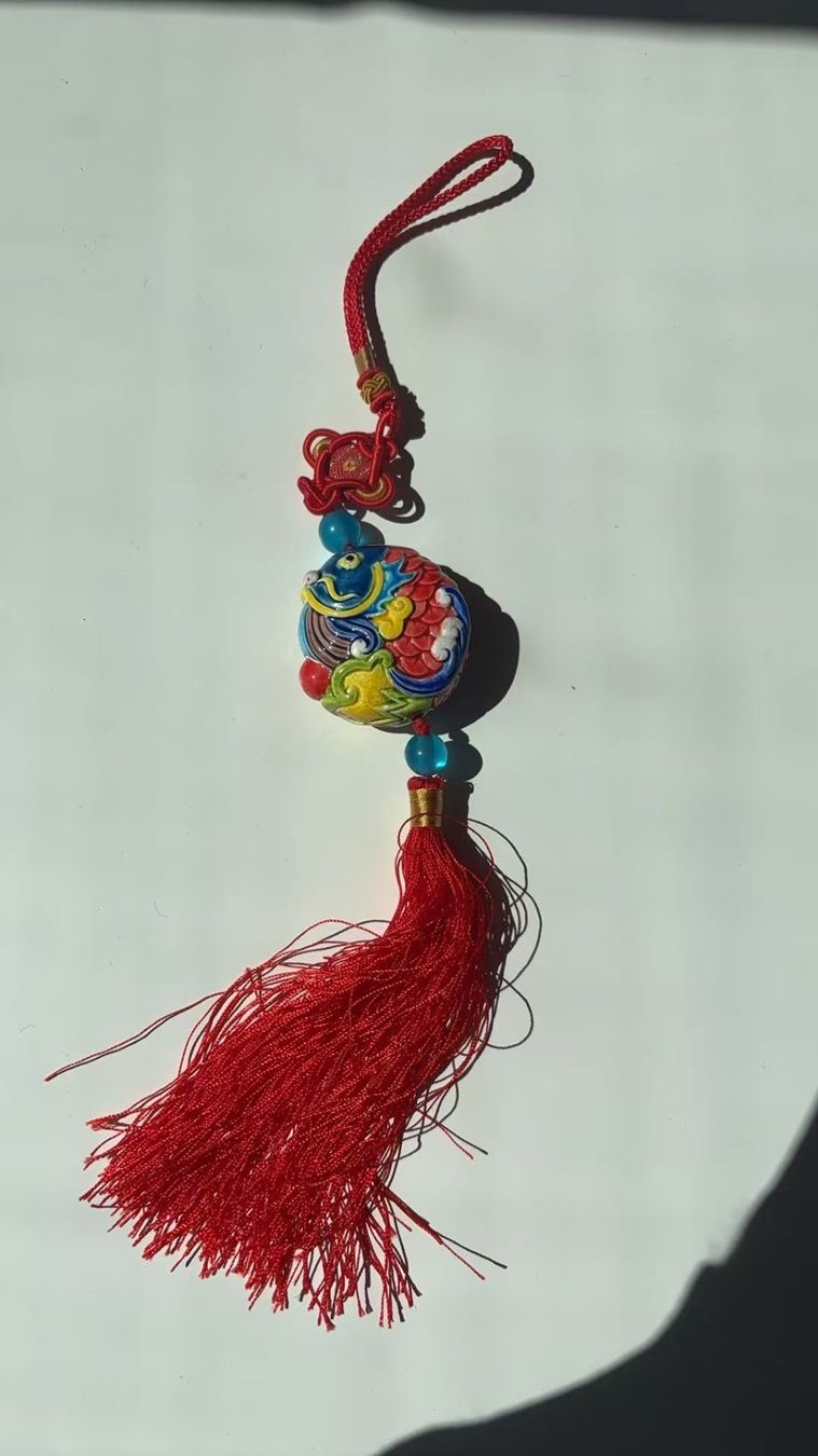 Tutte le decorazioni: Chinesischer Glücksanhänger mit Quaste – Usato da Niederweningen venduto da zw4_s78j 3