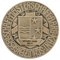 Schützenmedaille AG o.J. Aargau Silber