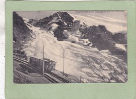 Jungfraubahn mit Eigergletscher und Mönch 1912