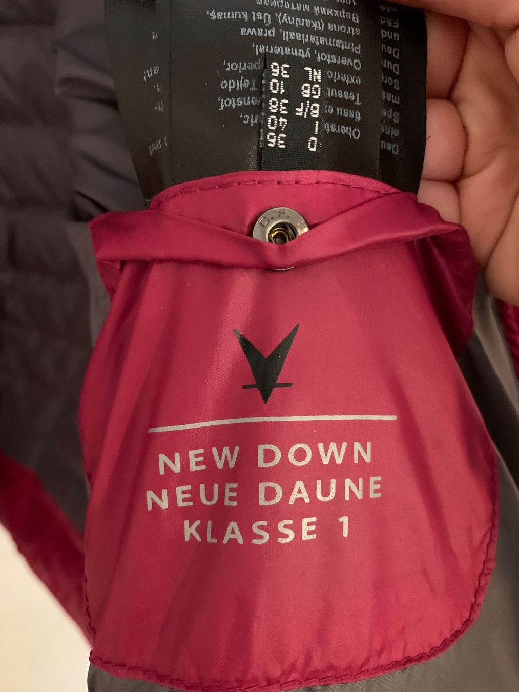 Fuchs Schmitt Giacche: FUCHS SCHMITT echte Daunen Jacke Gr. 36 / S pink Himbeerrot – Usato da Fislisbach venduto da KolibriSecondhand 4