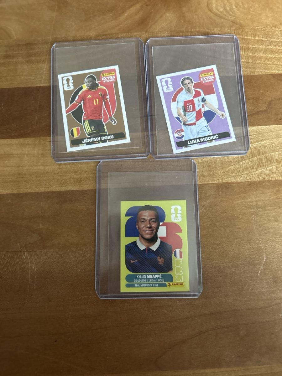 Panini Carte collezionabili: Panini Sticker Modric, Doku , Mbappe – Nuovo (secondo la descrizione) da Grosshöchstetten venduto da ram_f7mg