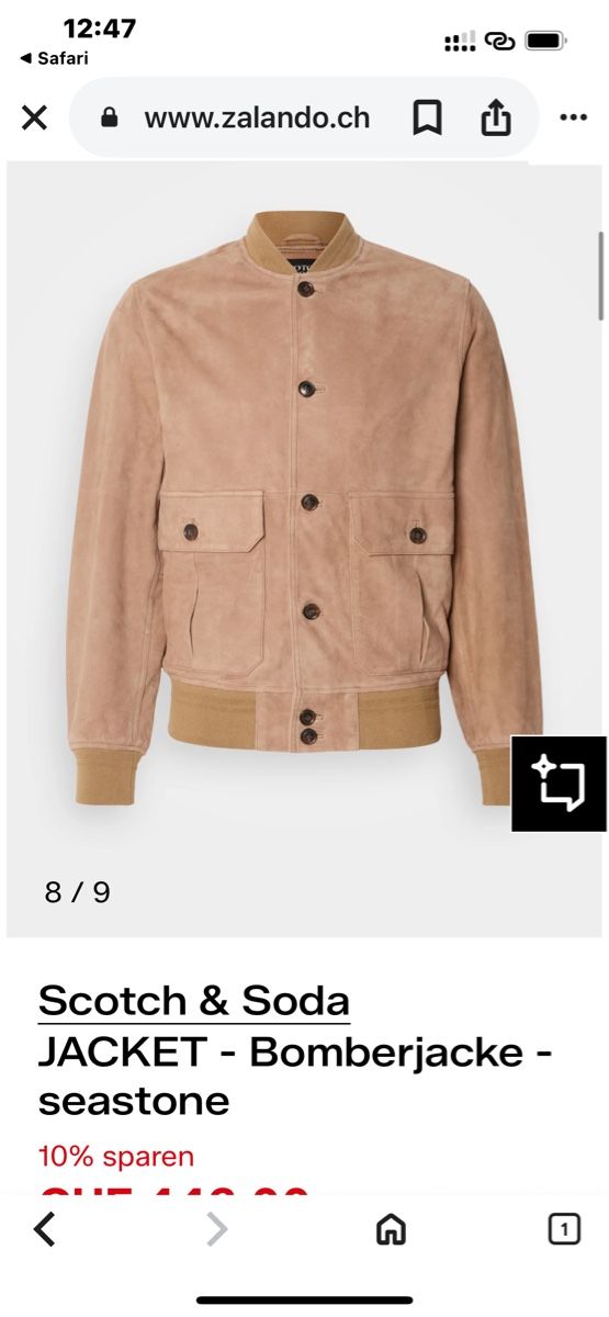 Jacken: Scotch & Soda Lederjacke XL – Neu und originalverpackt aus Bülach von silk1881