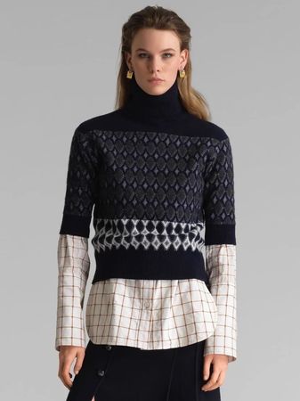 Chloe Merino Wool Turtleneck Sweater - Size S - Winter