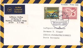 Erstflug Lufthansa Düsseldorf - Zürich 1966