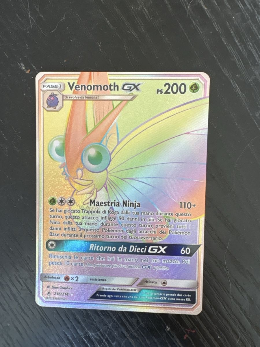 Pokémon Sammelbilder & Trading cards: Venomoth GX (UNB 216) Unbroken Bonds – Gebraucht aus Davesco-Soragno von luiginix3939