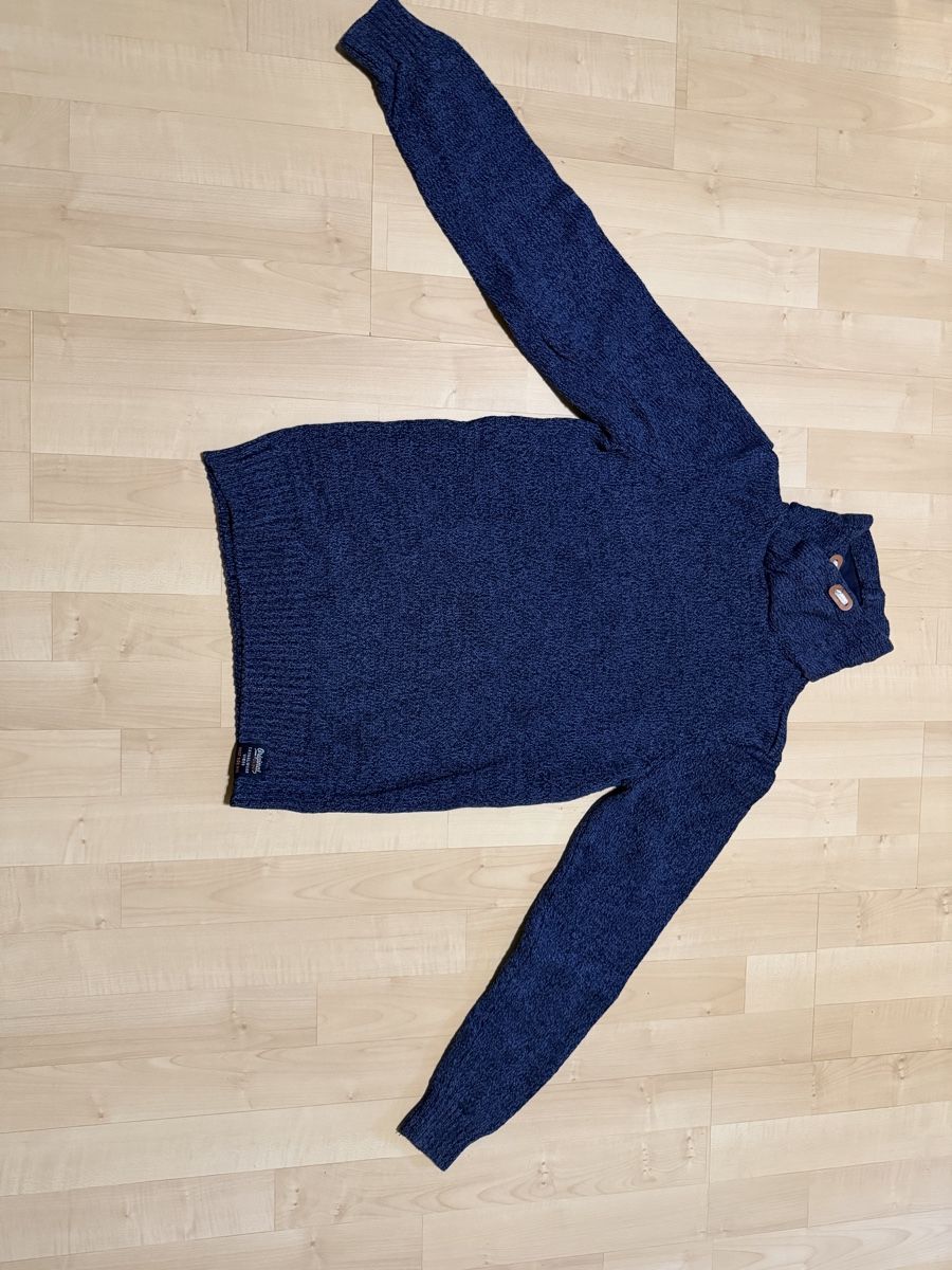 Pullover & Sweatshirts: Herren Strickpullover blau mit Stehkragen – Gebraucht aus Rüfenacht BE von nic_svr8 2