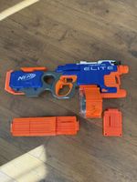 Nerf Hyperfire Elite Blaster mit 3 Magazinen gebraucht