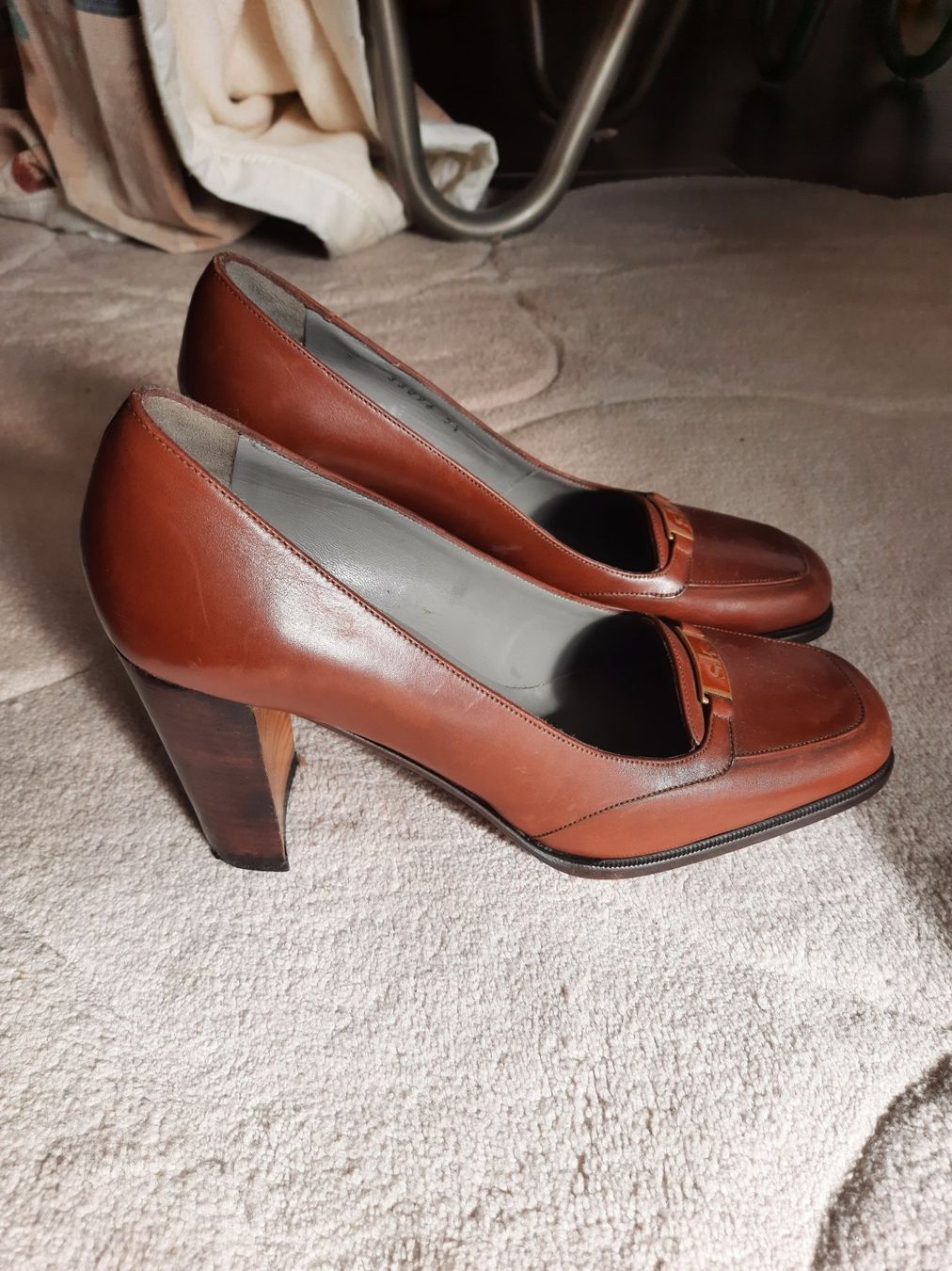 Scarpe da donna: Escarpins cuir marron – Usato da Genève venduto da celima48 1