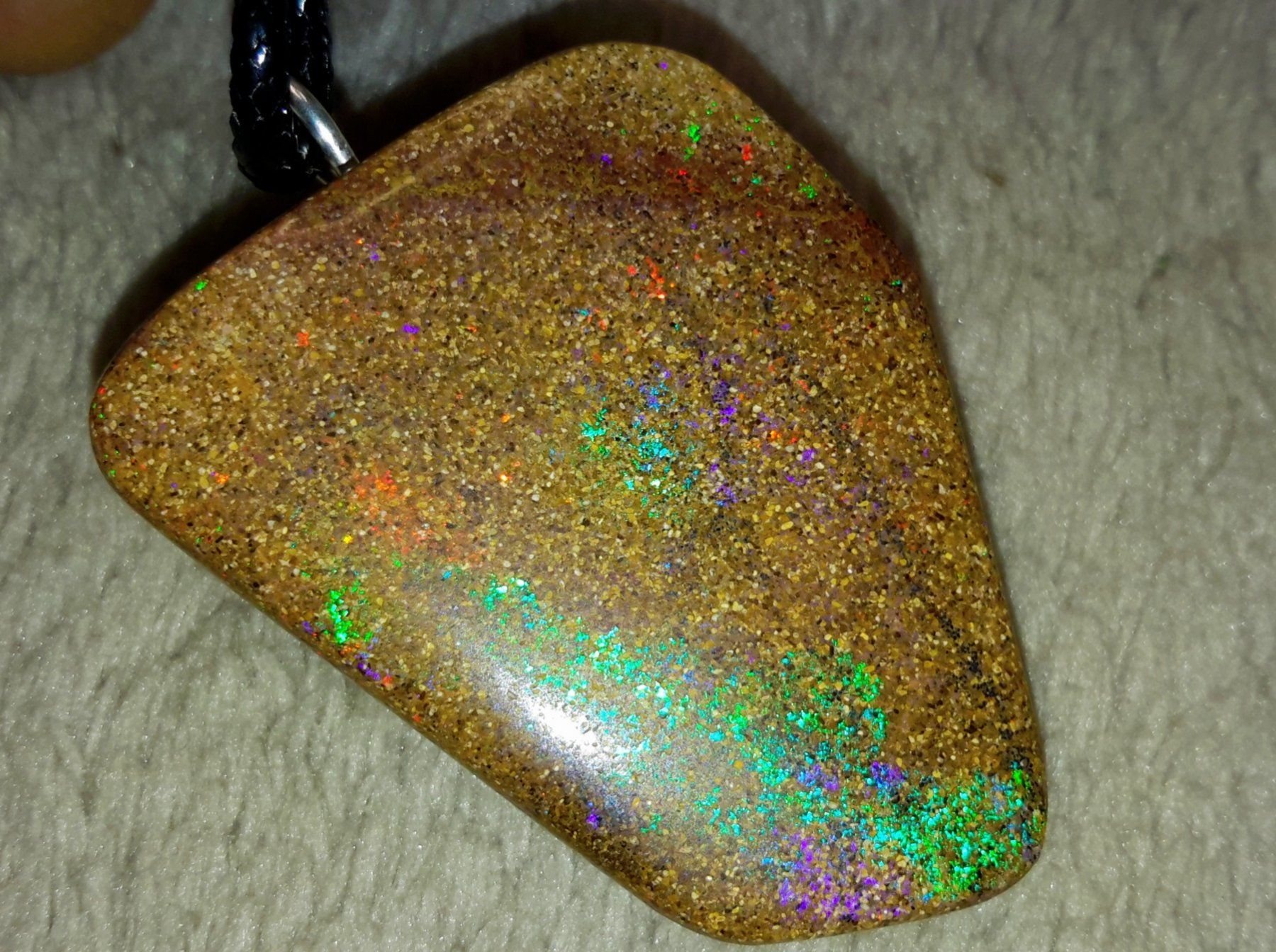 Ciondoli: XL Boulder Opal Anhänger – Nuovo e nell'imballaggio originale da Uerkheim venduto da Winwinner 4