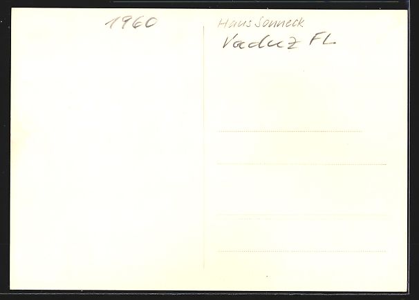 Cartoline postali: AK Vaduz, Haus Sonneck mit Tor – Usato da Berlin venduto da bartko-reher 1