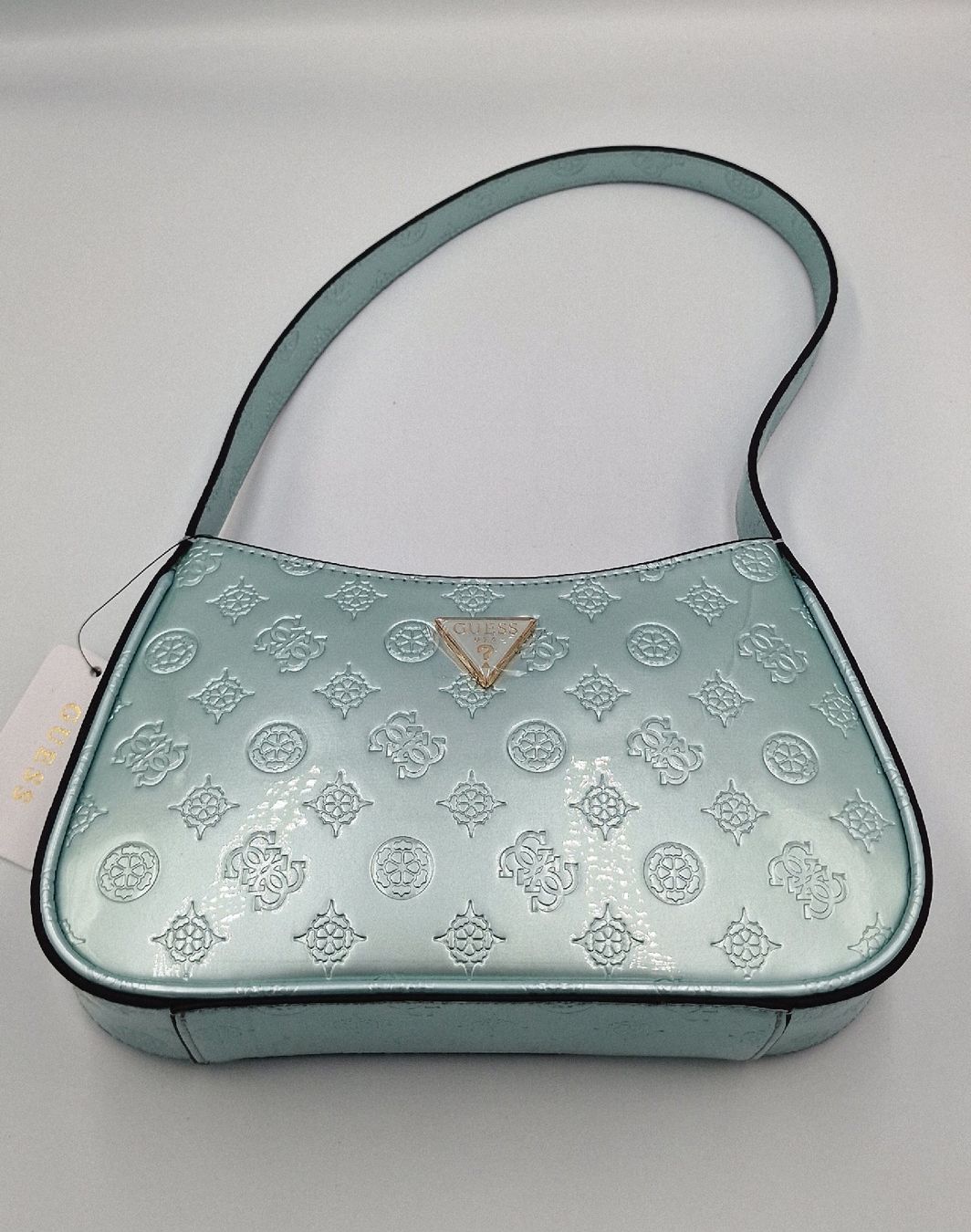 Guess Taschen für Damen: Guess Handtasche hellblau neu mit Etikett – Neu und originalverpackt aus Affeltrangen von Szafaoli 1