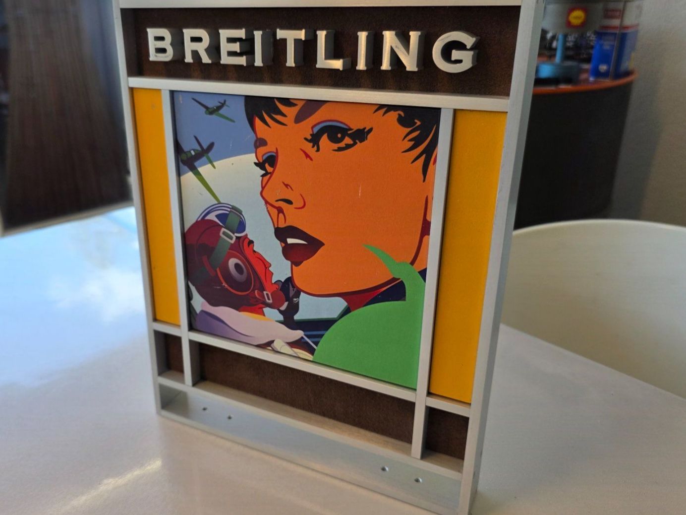 Bentley Insegne: ORIGINAL BREITLING WERBEAUSSTELLER – Usato da Winterthur venduto da Navitimer