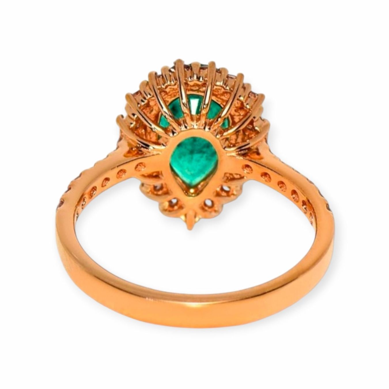 Anelli: Smaragd-Ring 14k Roségold 1,70ct – Nuovo e nell'imballaggio originale da Illnau venduto da Juwelier_Mahler_GmbH 3