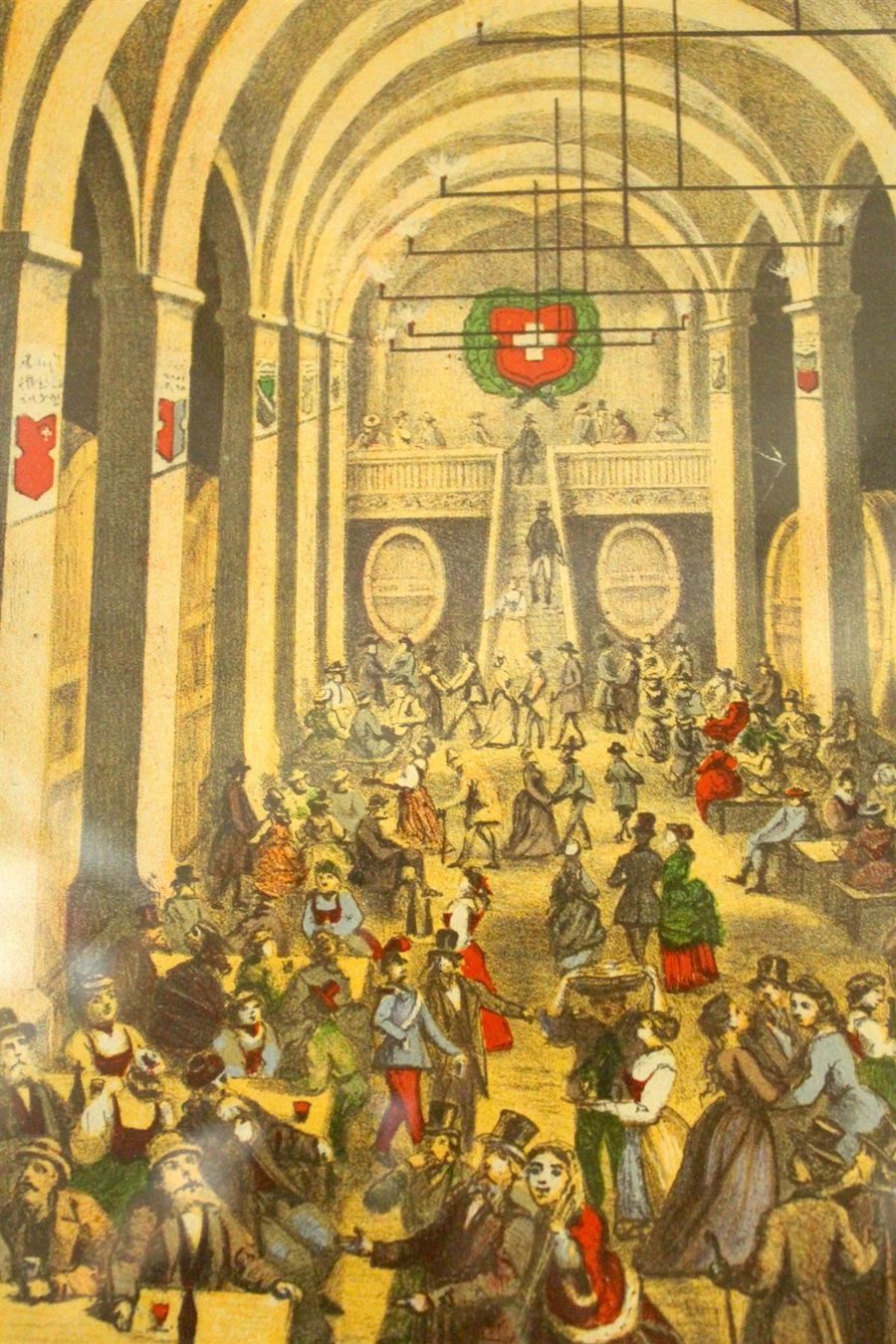 Incisioni: KORNHAUSKELLER BERN (Schweiz, 19. Jh.) – Usato da Bern venduto da Vintageprints 3