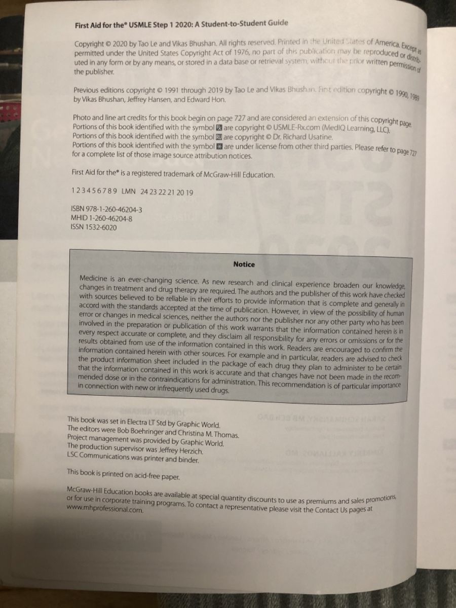 Libri: Buch USMLE Step 1, 2020 – Usato da Zürich venduto da sab_d82w 3