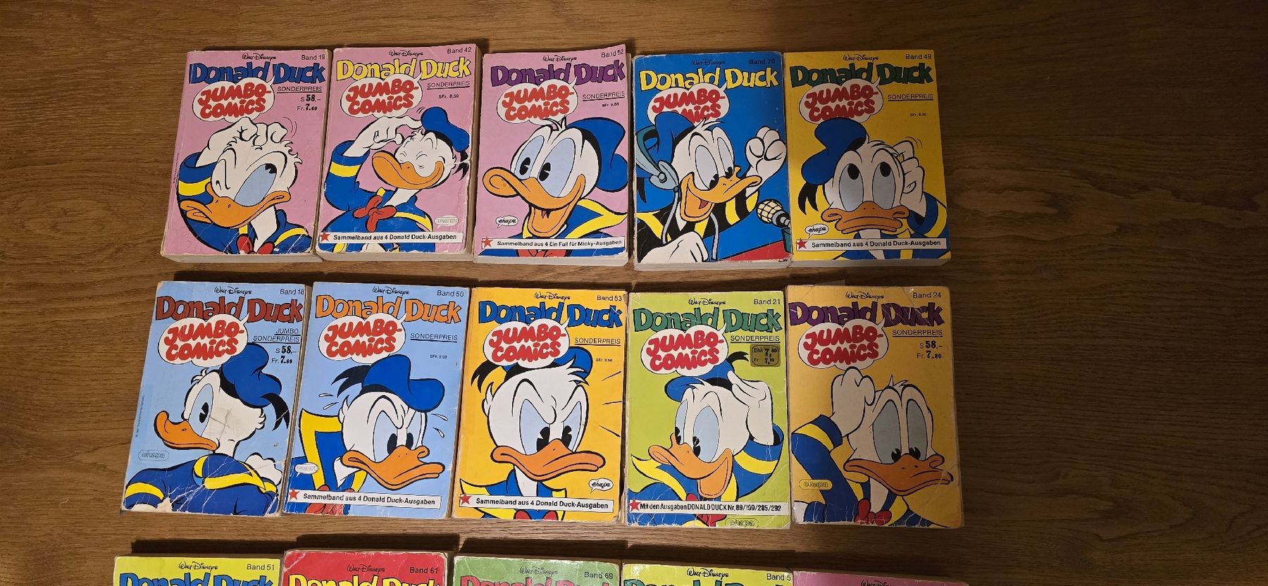 Fumetti: Donald Duck Jumbo Comics Sammlung      25 Bücher – Usato da Wil SG venduto da zugersee1980 1