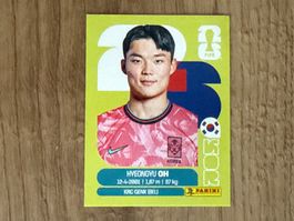 Panini FIFA World Cup Sticker Hyeongyu Oh KOR 20