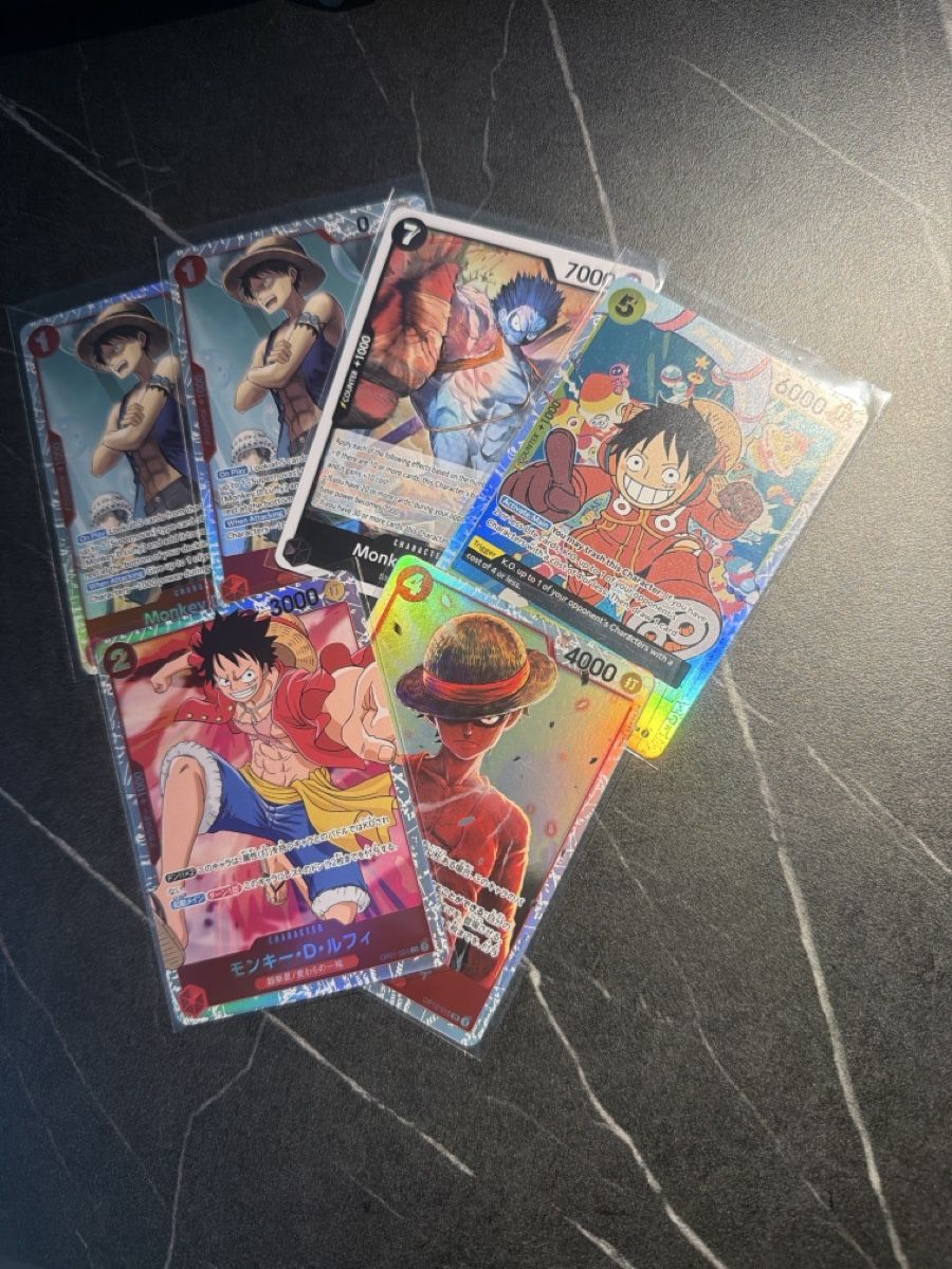 Bandai Carte collezionabili: One Piece 4x Englisch und 2x Japanisch Monkey.D.Luffy – Nuovo (secondo la descrizione) da St. Gallen venduto da cambitcg
