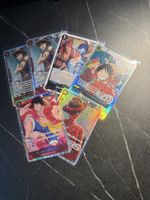 One Piece 4x Englisch und 2x Japanisch Monkey.D.Luffy