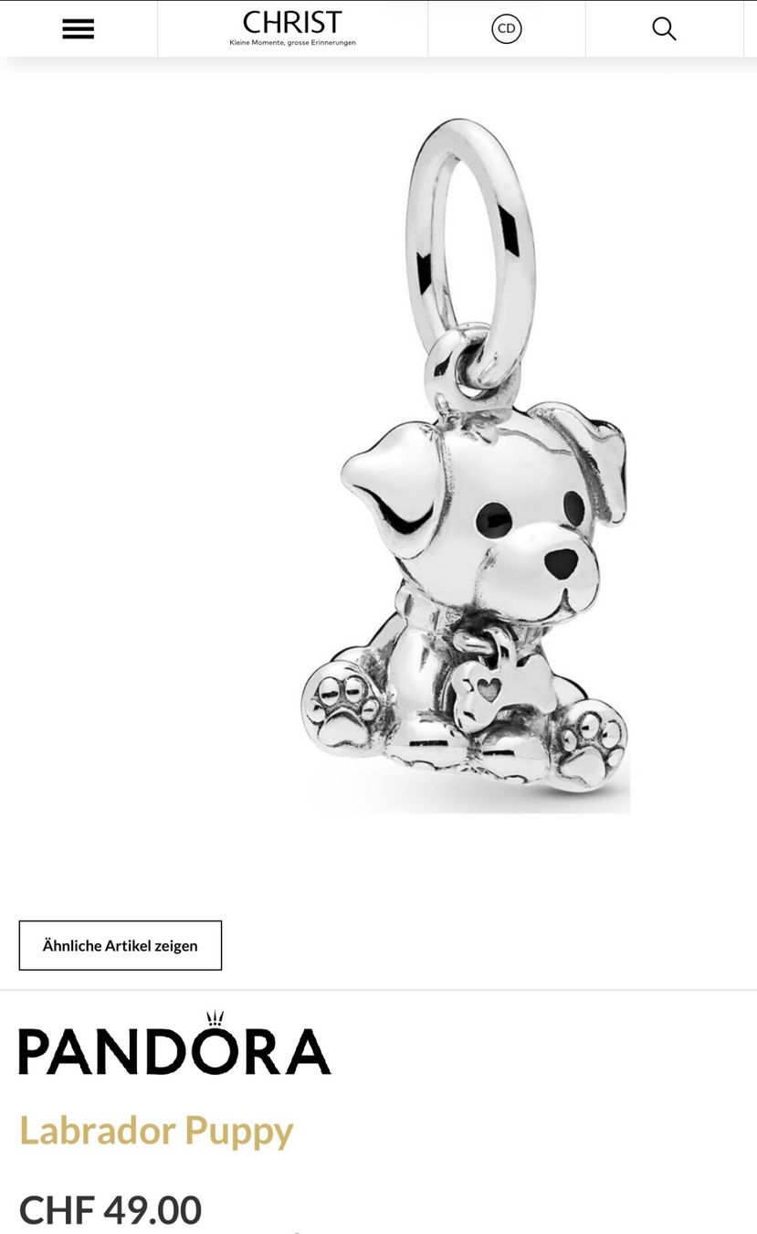 Pandora Anhänger: NEU! Pandora Charm - Labrador Dog – Neu und originalverpackt aus Schönenwerd von d.chiara 6