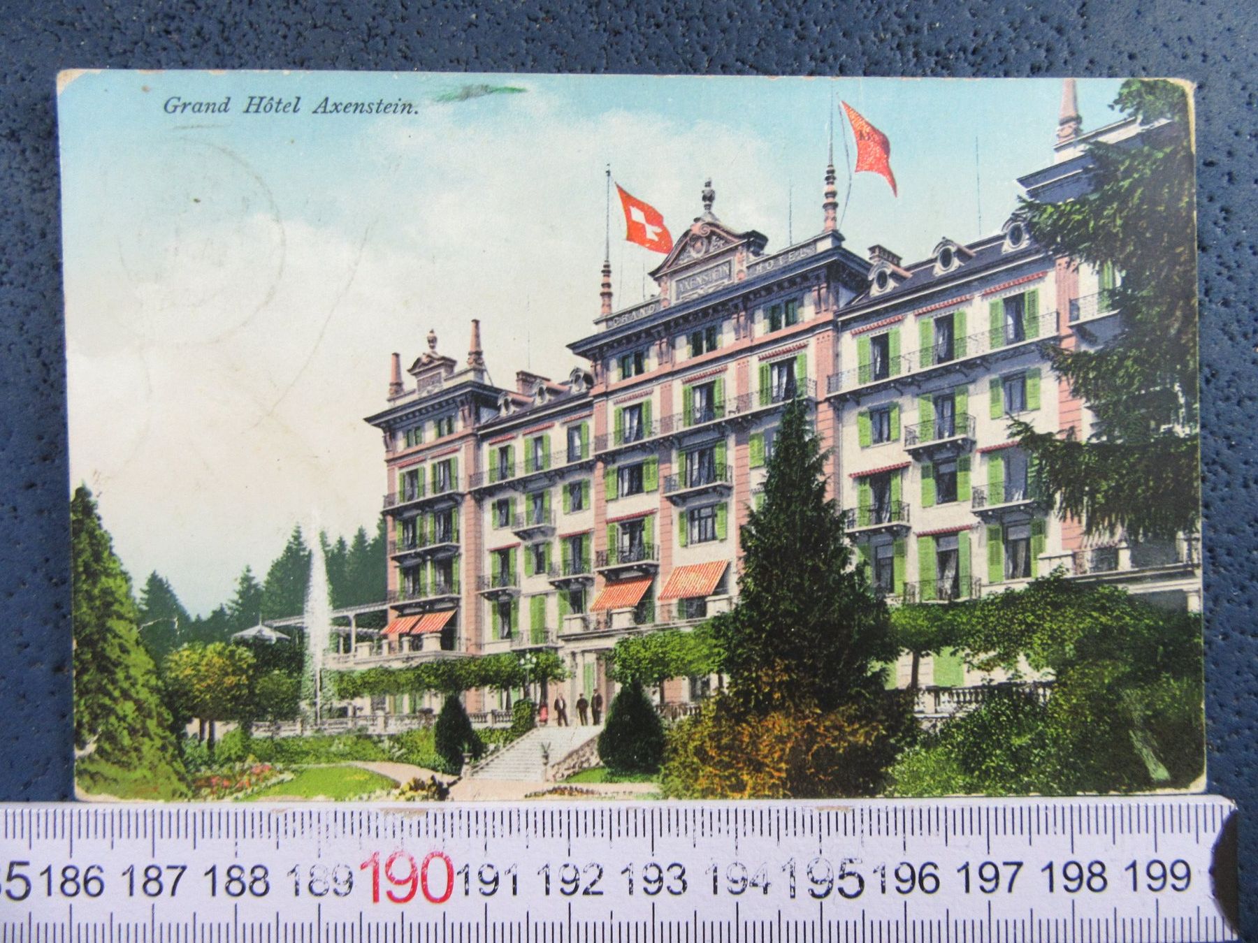Cartoline postali: AXENSTEIN 1913 GRAND HOTEL SZ AK – Usato da Ettingen venduto da Hausi4711
