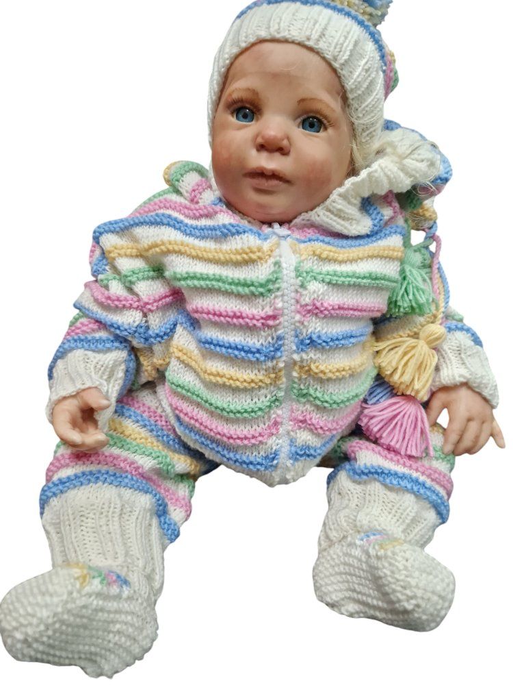 Lotti di vestiti: Ensemble bébé tricoté main 3-6 mois UNIQUE – Nuovo e nell'imballaggio originale da St-Imier venduto da goodber 1