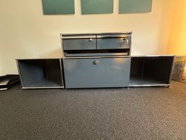 USM Haller Sideboard zwei Teilig Anthrazit