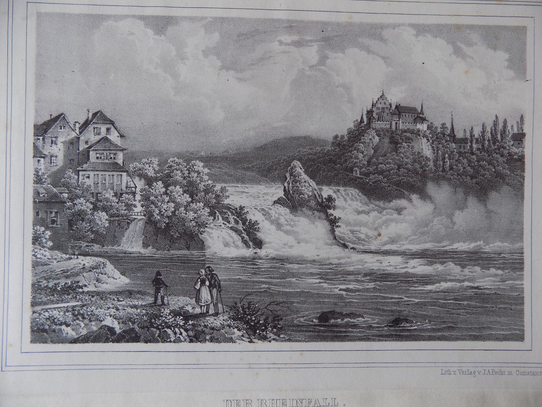 Stiche: Der Rheinfall von J.A. Pecht – Gebraucht aus Risch von Antikfee 1