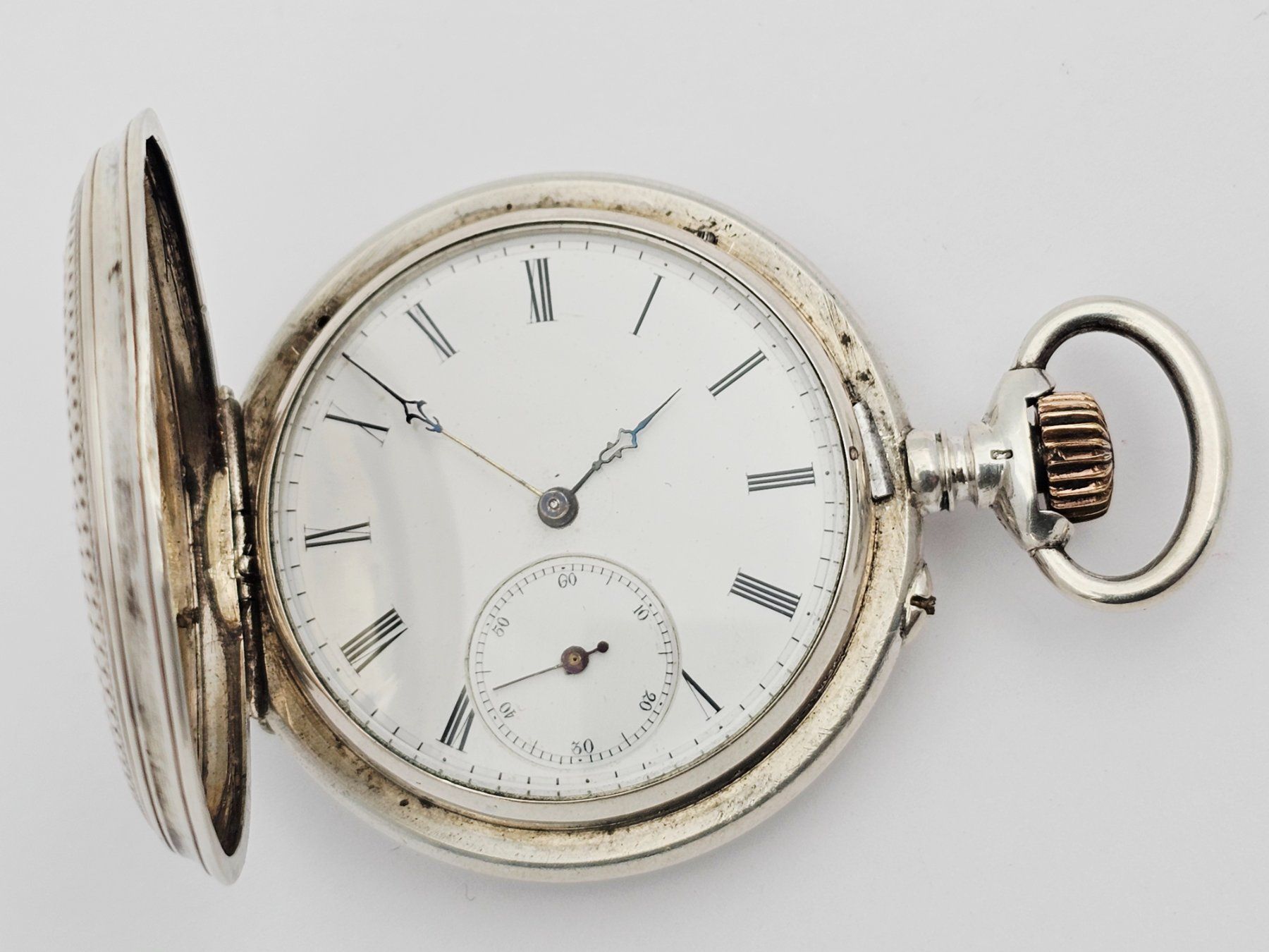 Orologi: Antike Savonette Taschenuhr 800 Silber – Usato da Bassersdorf venduto da AnkerWatch 2