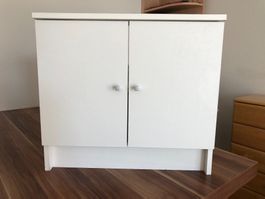 Waschbeckenunterschrank weiss zwei Türen guter Zustand