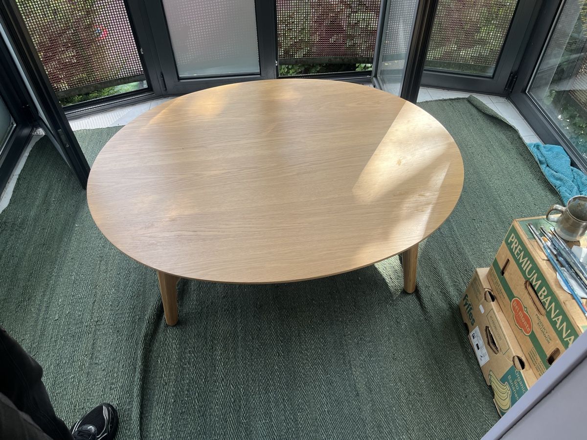 Articles en bois: Runder Holz Couchtisch  – D'occasion à Zug par isabeldoris 2