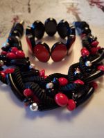 SCHMUCKKONVOLUT KETTE MIT ARMREIF CHUNKY STIL