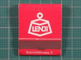 St.Gallen, Café Restaurant Lendi, altes Zündholz Briefchen
