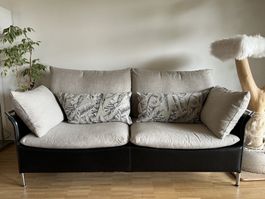 Canapé de Sede en cuir noir - À partir de 1CHF !