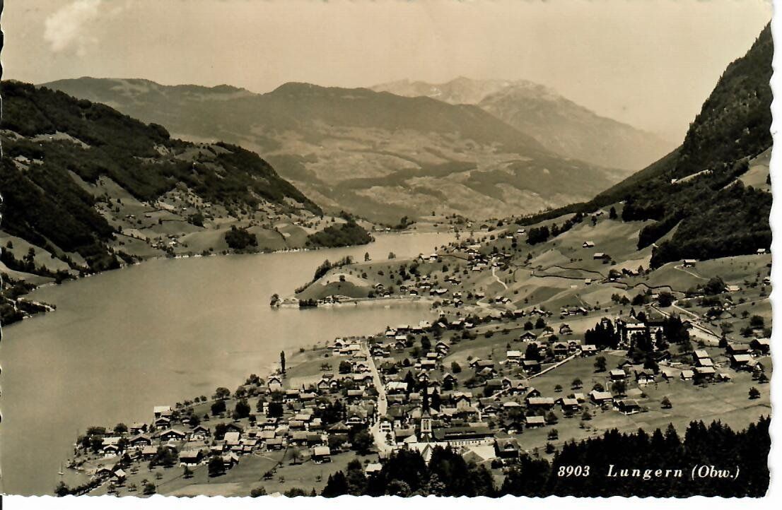 Cartoline postali: Lungern  1954 – Usato da Hochdorf venduto da Ziegel-16
