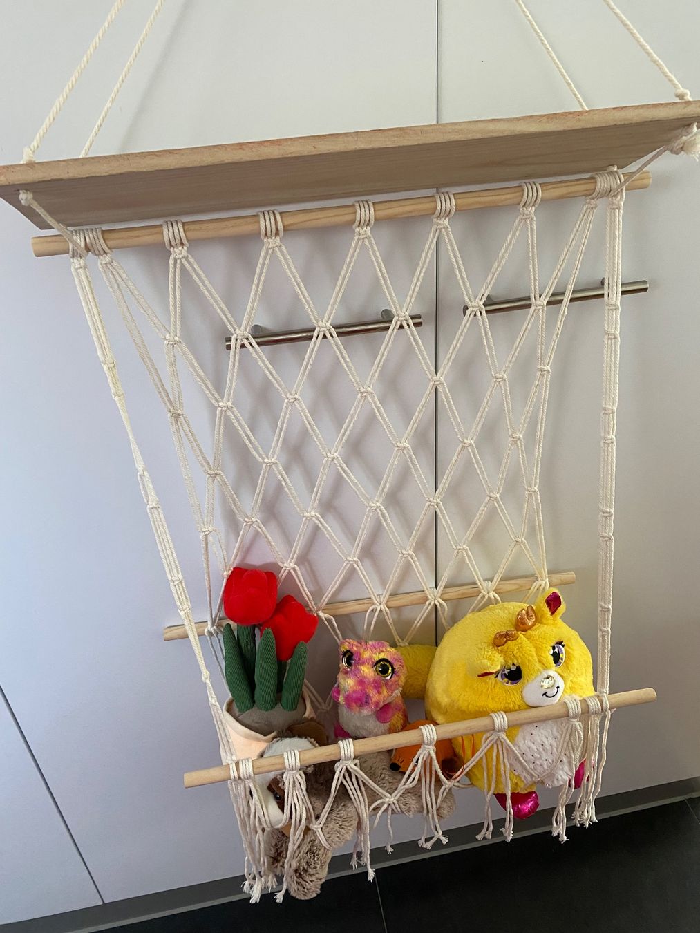 Tutte le decorazioni: Stofftier/Spielsachen Hängematte Makramee – Usato da Bern venduto da Mondol 3