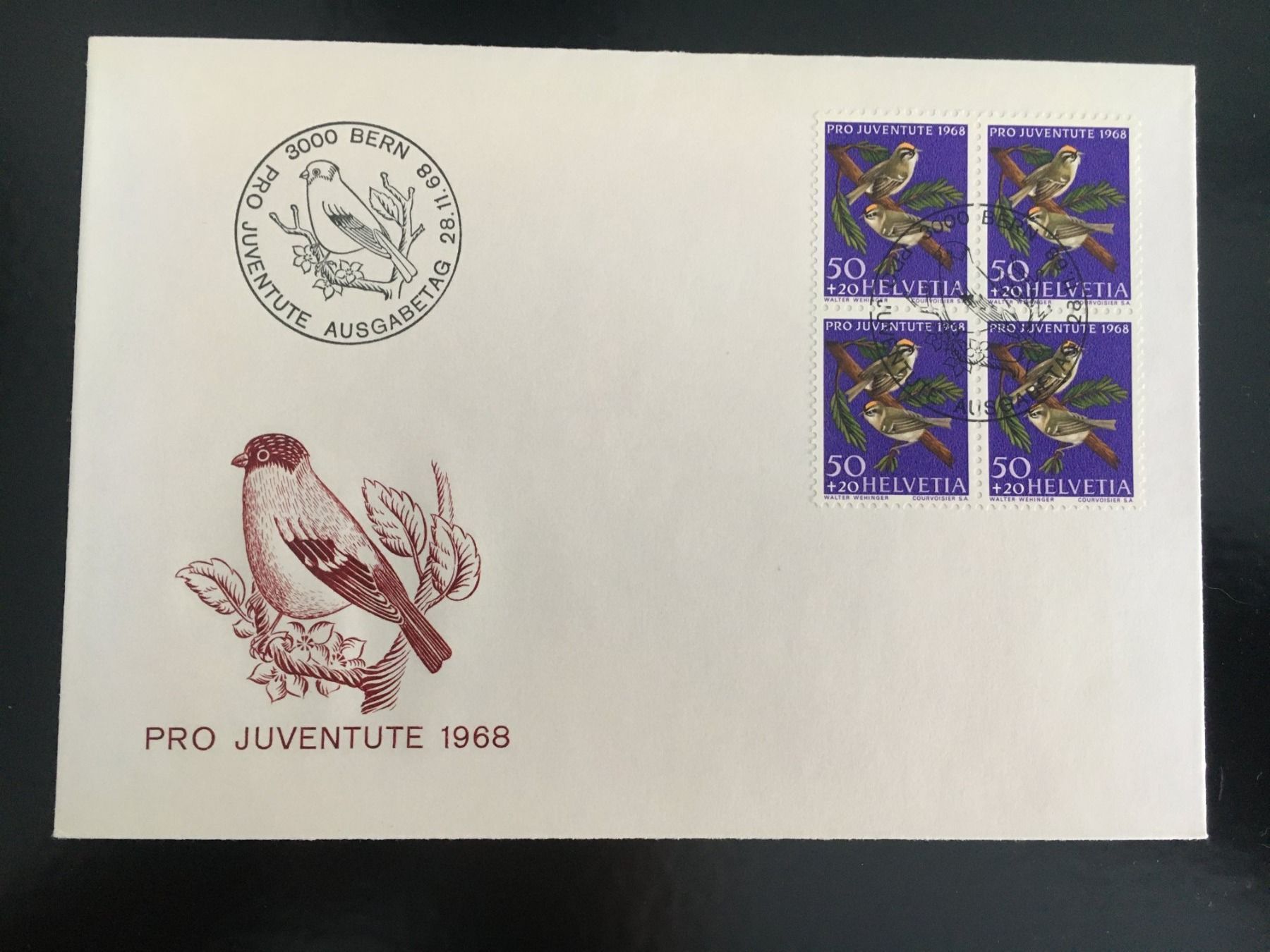 Tutti i francobolli: Pro Juventute 1968 / FDC / Viererblock – Usato da Grand-Lancy venduto da Dany1973 1
