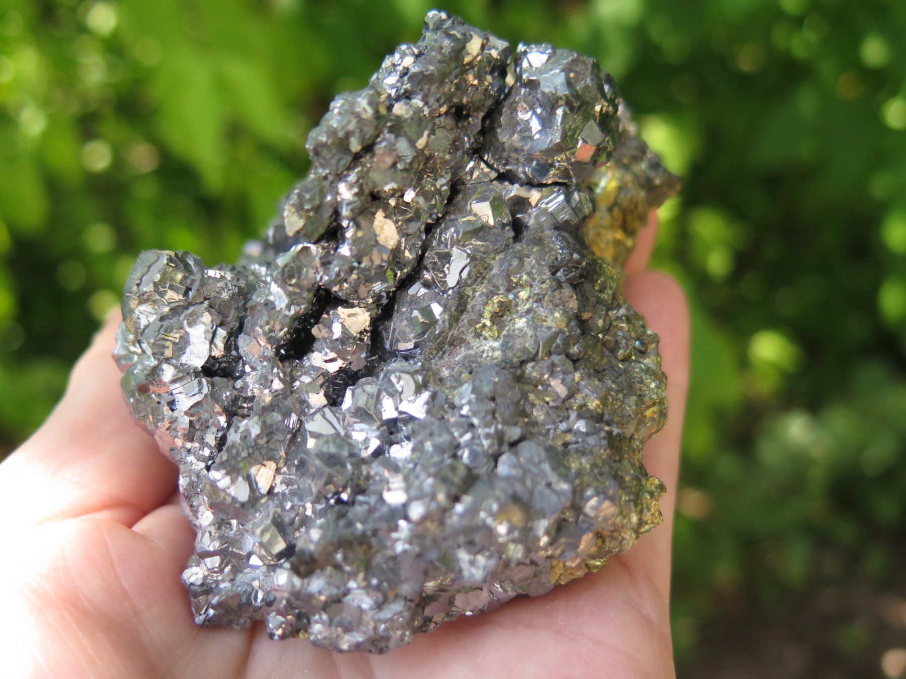 Minerali & Pietre curative: Bleiglanz mit Pyrit, sehr glänzend, ca. 603 gr. – Usato da Schaffhausen venduto da Yamakana51L8736OQ8 5