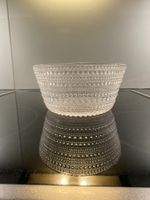 Schale Glas farblos O. Toikka Nuutajärvi Kastehelmi 1964