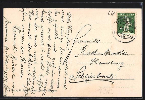 Cartoline postali: AK Sursee, Gesamtansicht, 1917 – Usato da Berlin venduto da bartko-reher 1