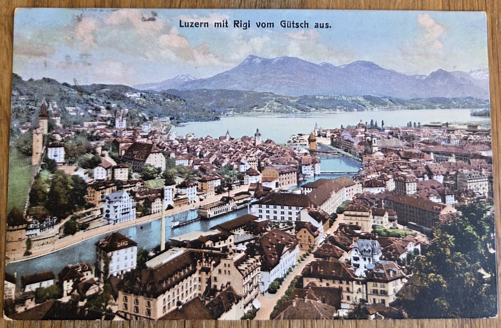 Ansichtskarten: 3x Antike Ansichtskarten Luzern Seebrücke mit Pilatus – Gebraucht aus Stans von Ducati16 2