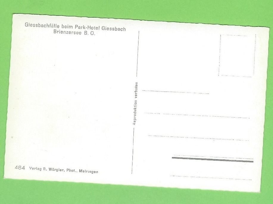 Cartoline postali: Giessbachfälle beim Park-Hotel Giessbach – Nuovo (secondo la descrizione) da Zürich venduto da t24_de 1