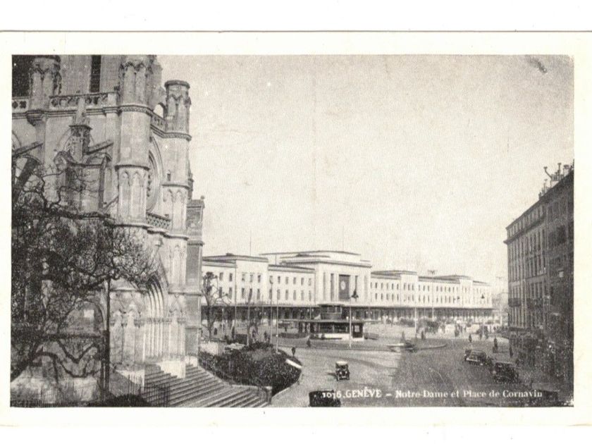 Cartoline postali: Genf Genève Notre Dame Place de Cornavin – Nuovo (secondo la descrizione) da Widnau venduto da Seppl480