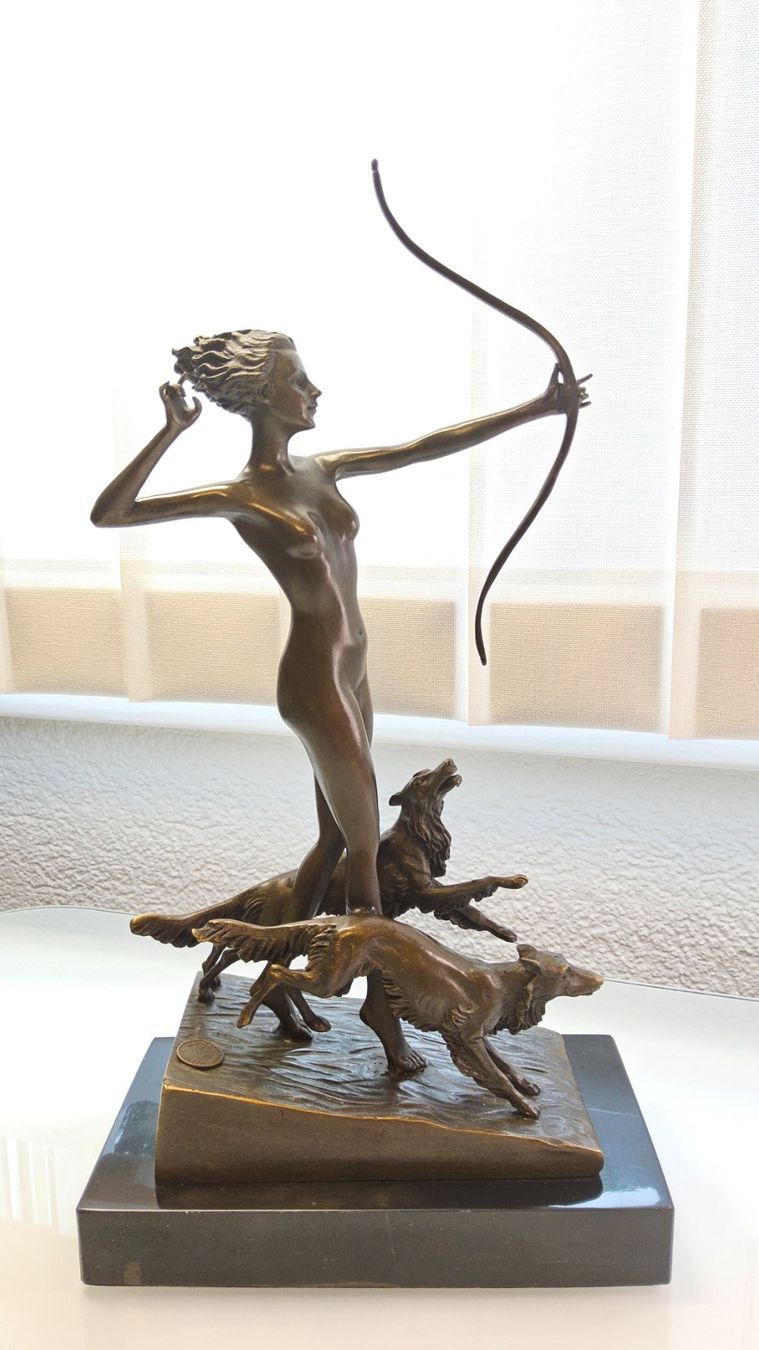 Sculture & Statue: Magnifique statue en bronze signé – Usato da Malleray venduto da Frederic24 2