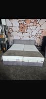 Bett Gestell Stoff mit Lattenroost