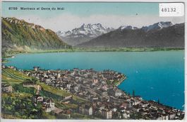 Montreux et Dents du Midi - Litho