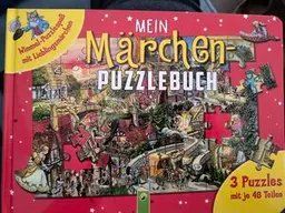 Märchen-Puzzlebuch, 3 Puzzles, 48 Teile