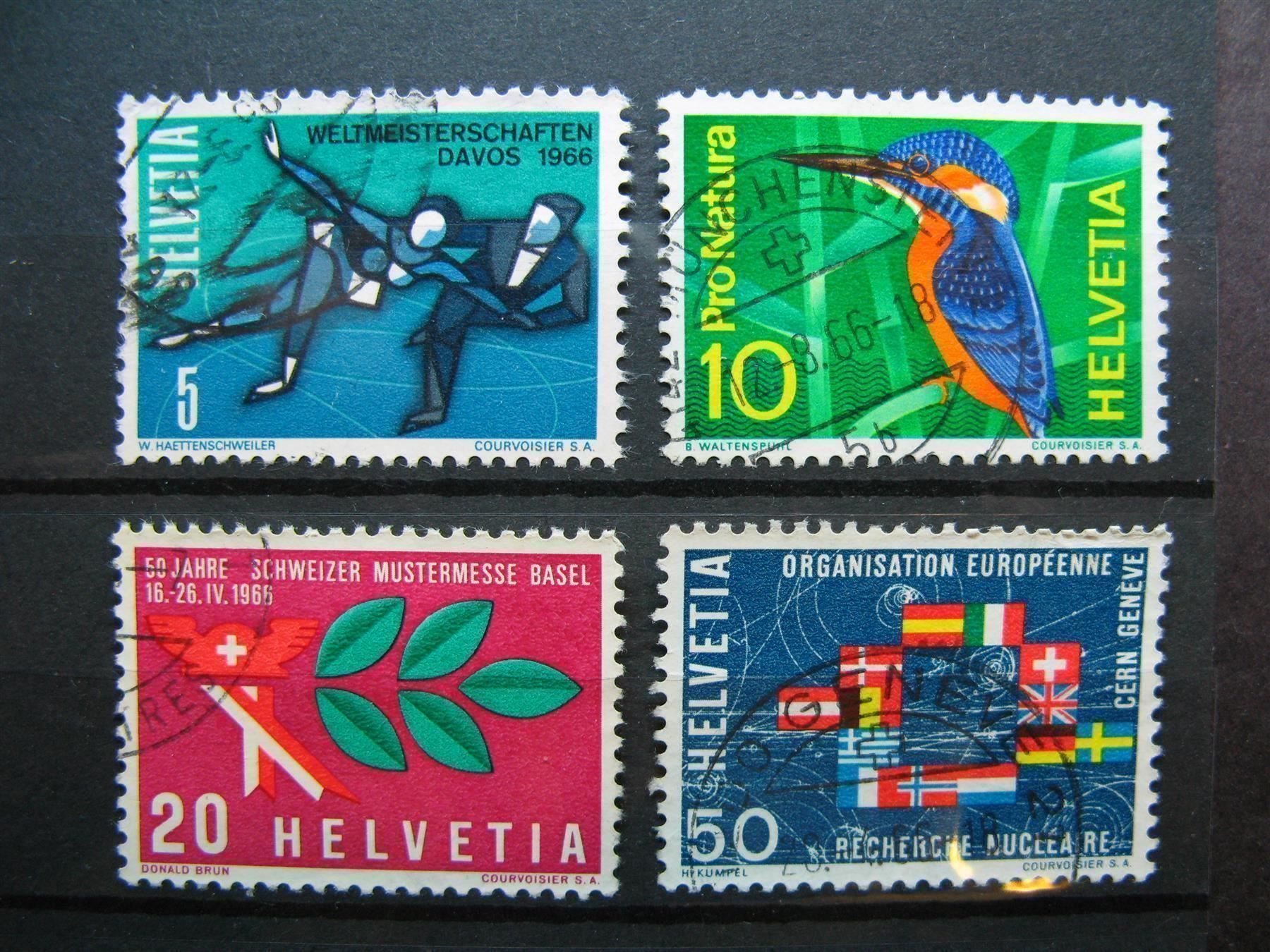 Alle Briefmarken: 1965 Eiskunstlauf Davos  gest. – Gebraucht aus Wil SG von fva01